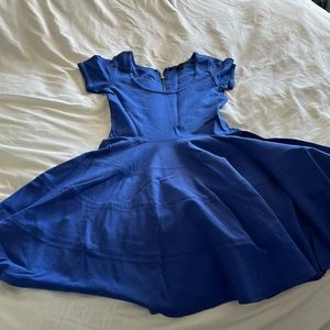 Ladie’s size XS Fit and Flare, Short Dress in Blue - Size XS
